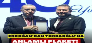 Erdoğan’dan İzmirli İş İnsanı Nazım Torbaoğlu’na Anlamlı Plaket