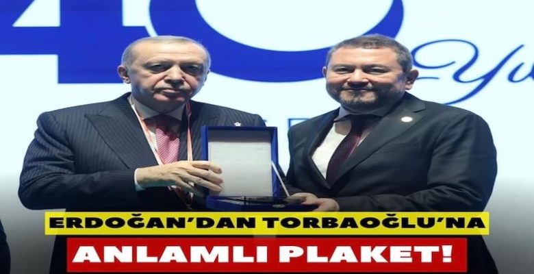 Erdoğan’dan İzmirli İş İnsanı Nazım Torbaoğlu’na Anlamlı Plaket