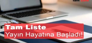 Tam Liste Yayın Hayatına Başladı!