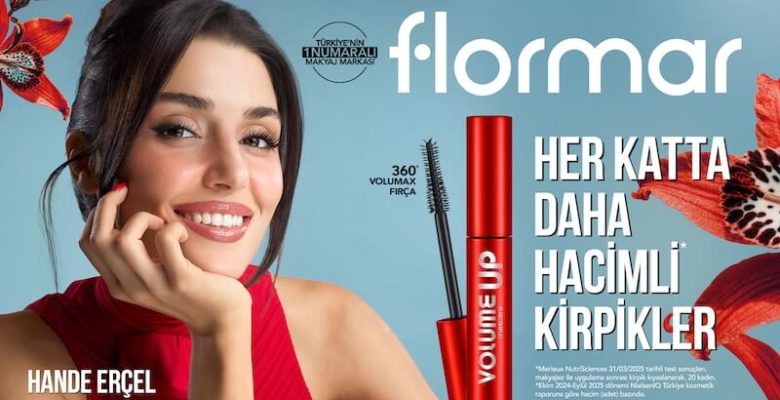 Türkiye’nin 1 Numaralı Makyaj Markası Flormar’ın Yeni Global Marka Yüzü “Hande Erçel” ile ilk lansmanı: “Volume Up Mascara”