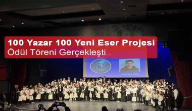100 Yazar 100 Yeni Eser Projesi Ödül Töreni Gerçekleşti