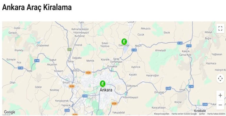 Ankara Araç Kiralama ile Başkentte ve Çevresinde Hareket Etmek