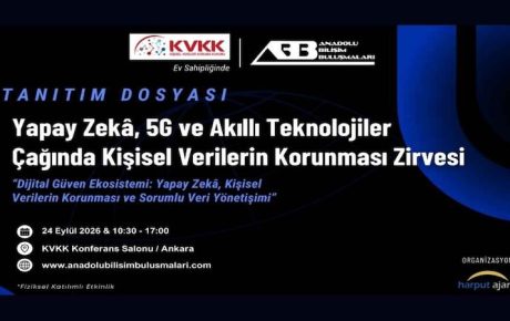 Yapay Zeka ve 5G Çağında Kişisel Verilerin Korunması Zirvesi İçin Geri Sayım